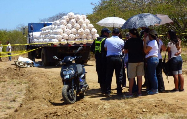 El camión transportaba sal.