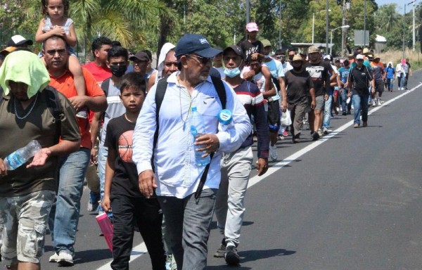 Caravana hacia Estados Unidos.