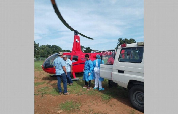 Fue trasladada en un helicóptero privado hacia el Hospital Luis ‘Chicho' Fábrega.