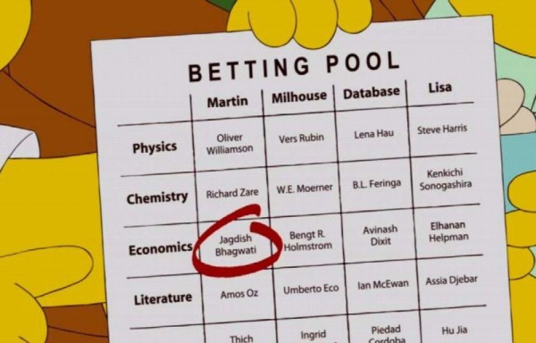 Los Simpsons predijeron el Premio Nobel de Economía