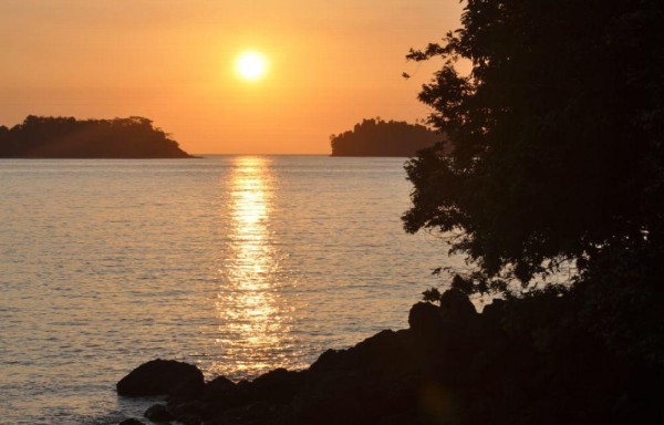 Amanecer en la isla Coiba.