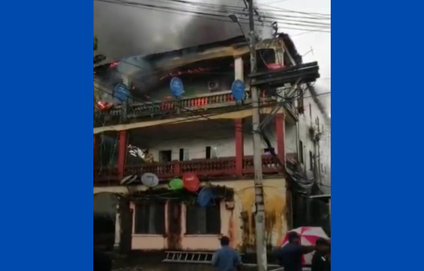Se incendia caserón en la provincia de Colón