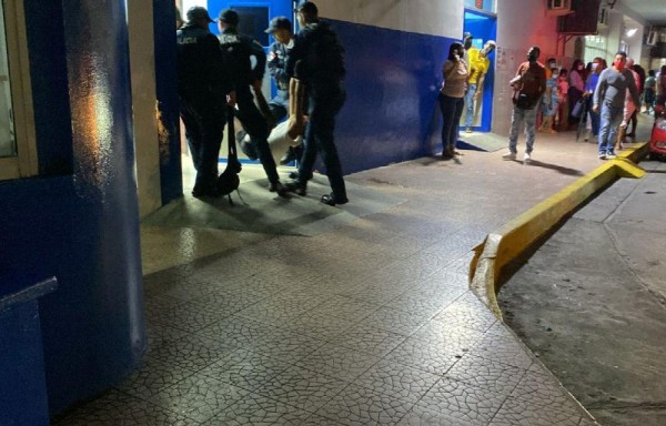 El herido fue trasladado a la policlínica de Sabanitas.