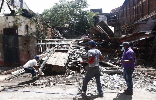 Removieron los escombros.