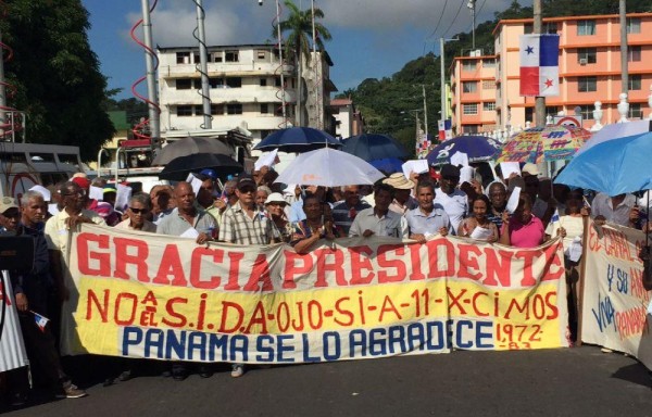 Protestaron frente al Cementerio de Amador en El Chorrillo.