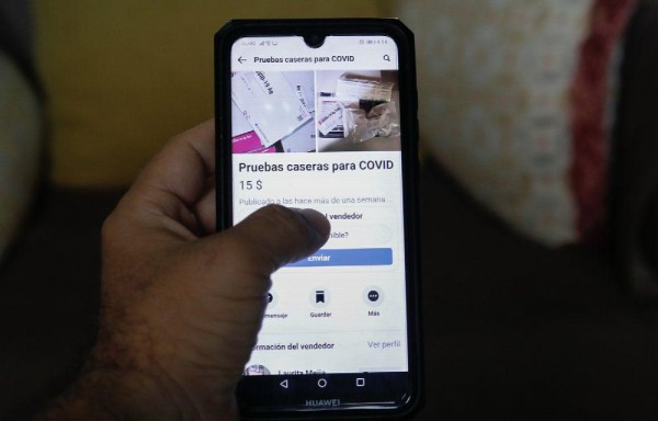 En Facebook, Twitter e Instagram aparecen anuncios donde se oferta la venta de pruebas para covid-19.