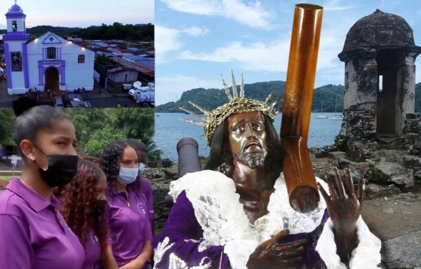 Por segundo año no se dio la tradicional procesión a las afueras de la iglesia de San Felipe en Portobelo.