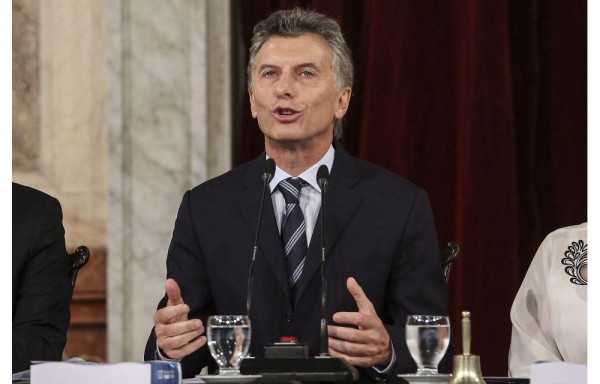 Macri dió su primer discurso en el parlamento