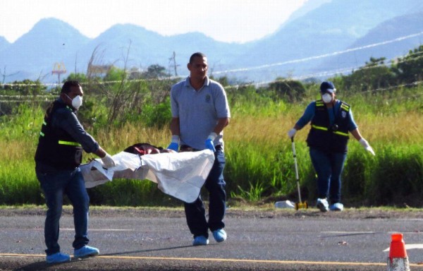 Se presume que varios autos le pasaron por encima.