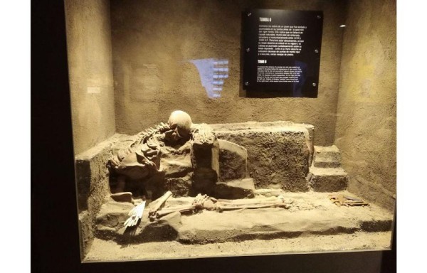 Los restos de un músico yacen en el museo.