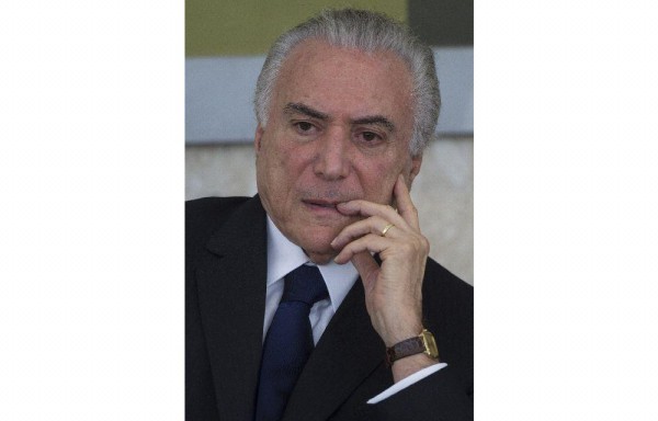 ‘Las palabras nunca bastarán para agradecerle a Colombia ...ese ejemplo de solidaridad'. PRESIDENTE DE BRASIL Michel Temer