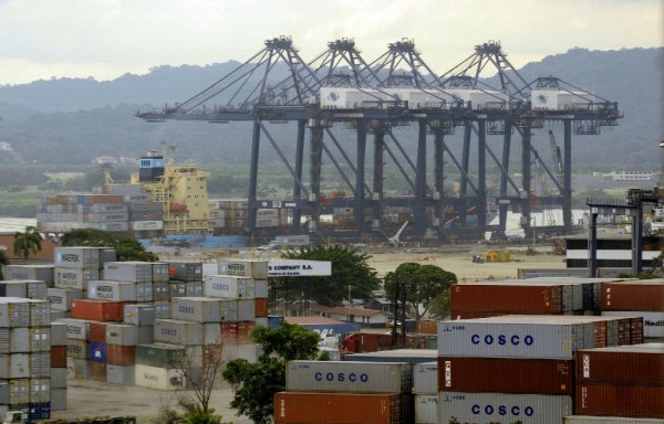 Vista del puerto de Balboa en el Pacífico.