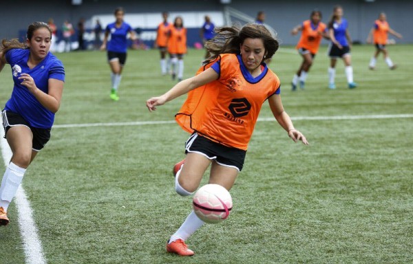 La jugadora Daniela Ventura, de la sub-18.