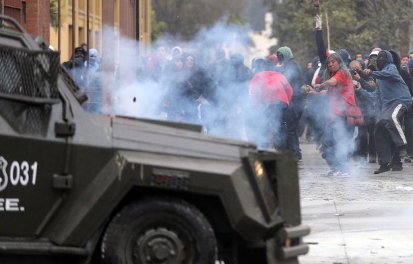 Protestas en la romería