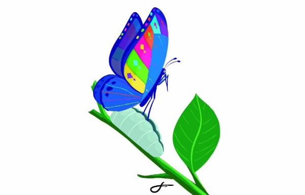 La mariposa de siete colores