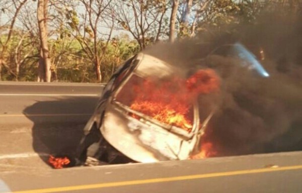 Carro fue pérdida total.