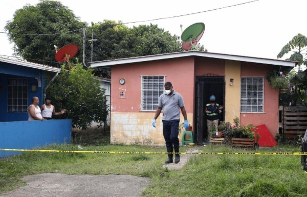 En esta vivienda residía el costarricense con su compañero