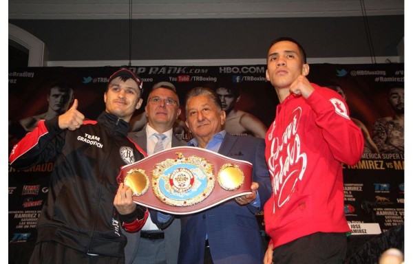 El mexicano Oscar Valdez va contra Evgeny Gradovich.