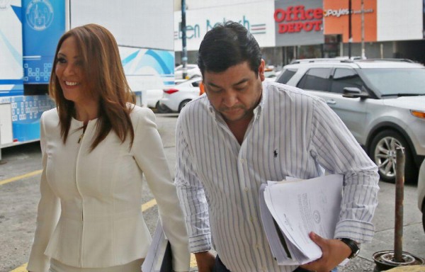 Zulema Sucre a su llegada.