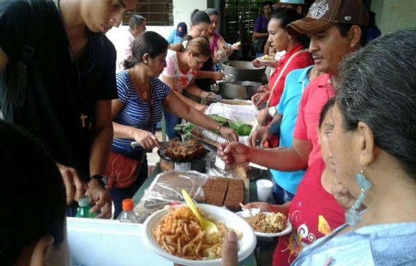 Hubo venta de comida.