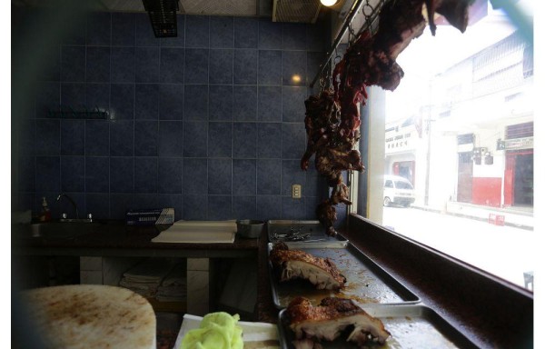 Comida tradicional china no puede faltar.