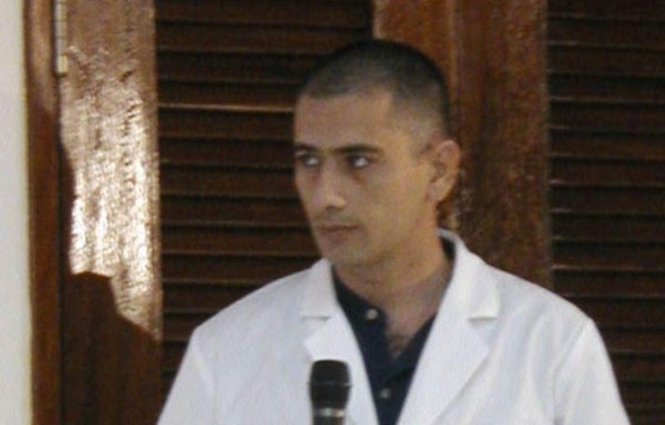 Félix Báez, antes de contagiarse de ébola.