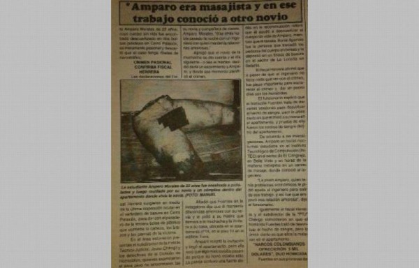 Amparo fue descuartizada y jamás apareció su cabeza