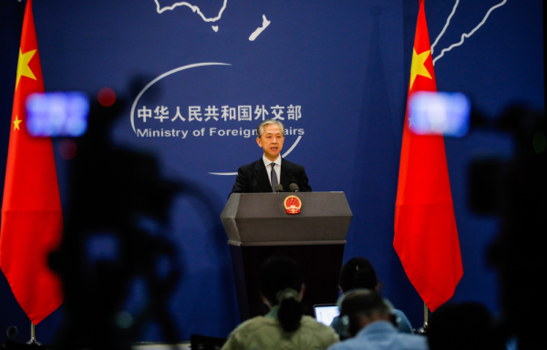 El portavoz de la Cancillería china, Wang Wenbin.