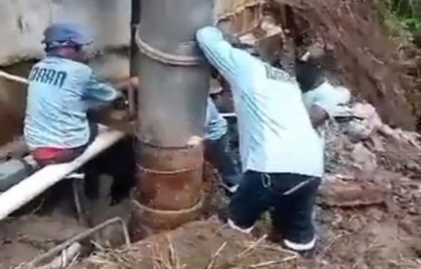 En los tanques de reserva el agua se pierde.