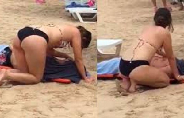 Claudia llora sobre el cuerpo de su esposo