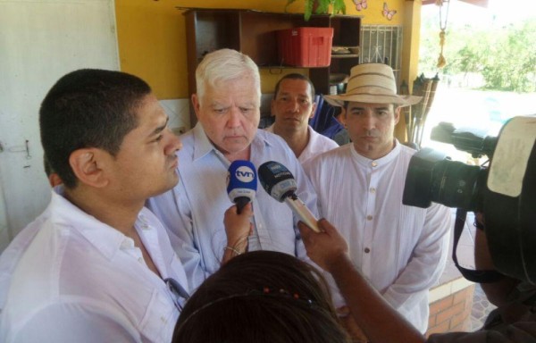 Mario Martinelli, en una gira en Coclé.