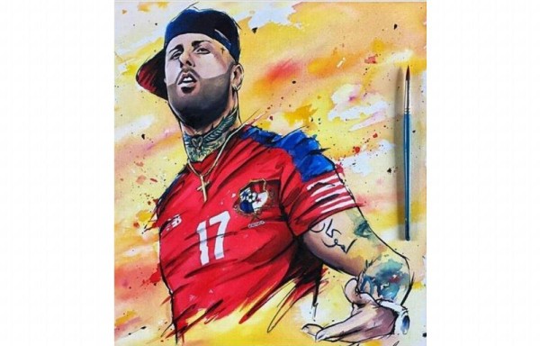 Pintor se inspira en los famosos
