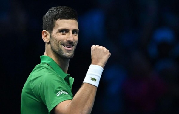 Novak Djokovic durante el partido.