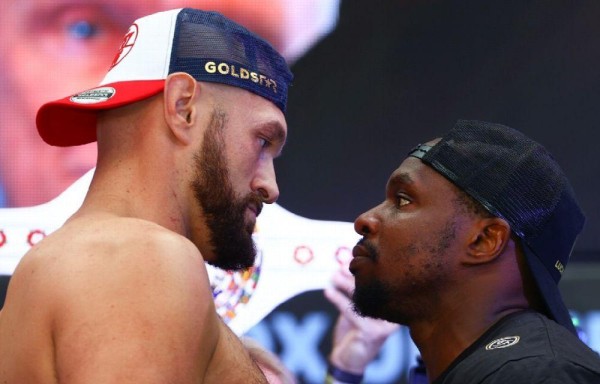 Tyson Fury y Dillian Whyte listos para el show.