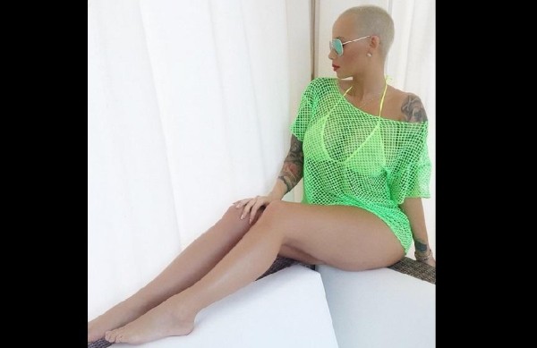 Amber Rose en traje de baño.