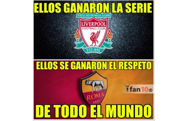 Liverpool cae ante la Roma y lluven los memes