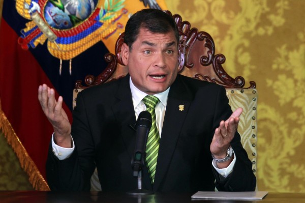 Rafael Correa, presidente de Ecuador.
