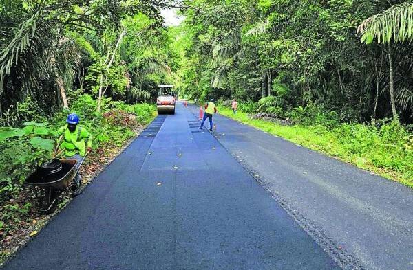 Rehabilitación dela calle hacia Gamboa tiene 40% de avance