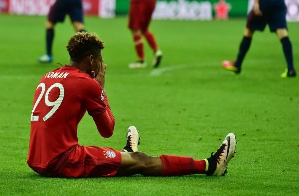 El defensa francés del Bayern Múnich, Kingsley Coman.