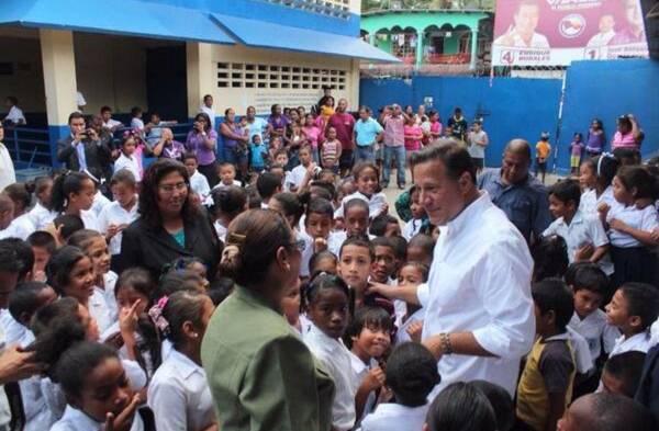 El presidente electo realizó en horas de la mañana un recorrido en la Escuela Anulfo Arias Madrid