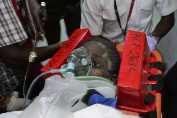Aparentemente no presenta ninguna lesión grave, aunque ha sido trasladada al Kenyatta Hospital.