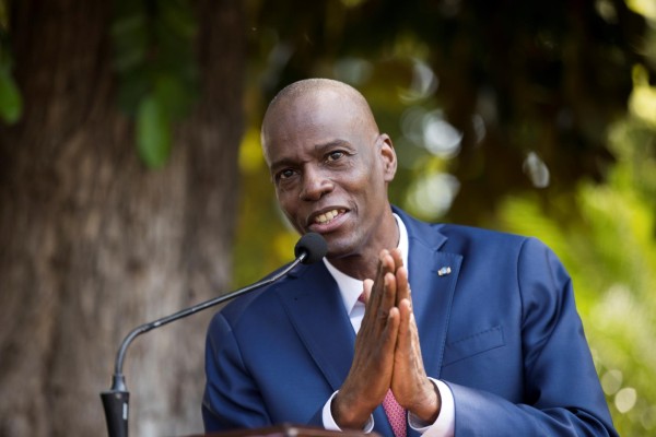 Fotografía de archivo, tomada en octubre de 2019, en la que se registró al asesinado presidente de Haití, Jovenel Moise, en Puerto Príncipe (Haití).