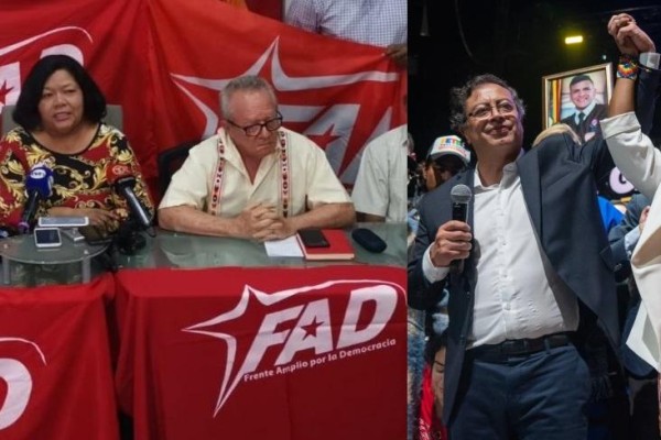 El FAD firmó carta de organizaciones de izquierda que saludan el triunfo de Gustavo Petro en Colombia.