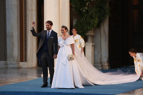 Atenas acoge su primera boda real en más de medio siglo