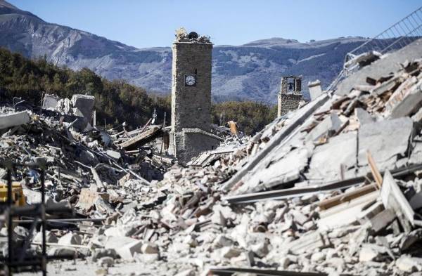Italia, con un centro sísmico activo y otras zonas con actividad de fondo&nbsp;