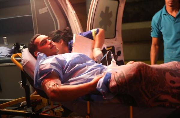 Lo balearon en la chiva