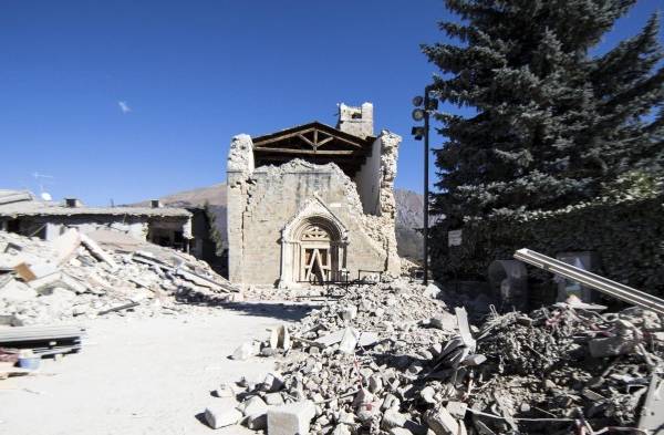 Italia, con un centro sísmico activo y otras zonas con actividad de fondo&nbsp;