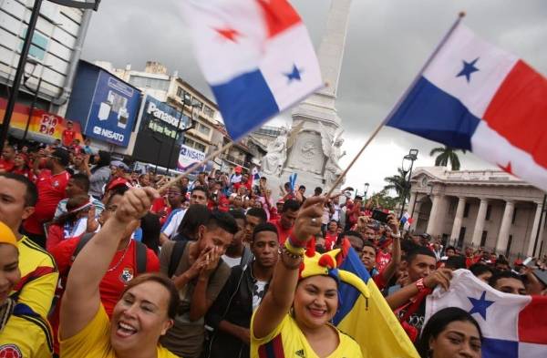 La celebración del segundo gol de Panamá en el Mundial de Rusia