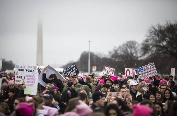 Marcha de Mujeres sobre Washington ha cifrado ya en más de 500.000 las participantes.