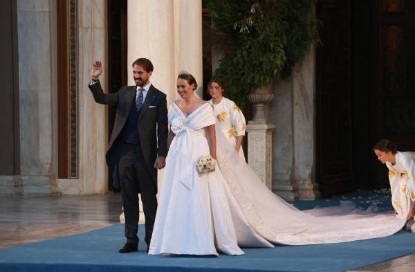 Atenas acoge su primera boda real en más de medio siglo